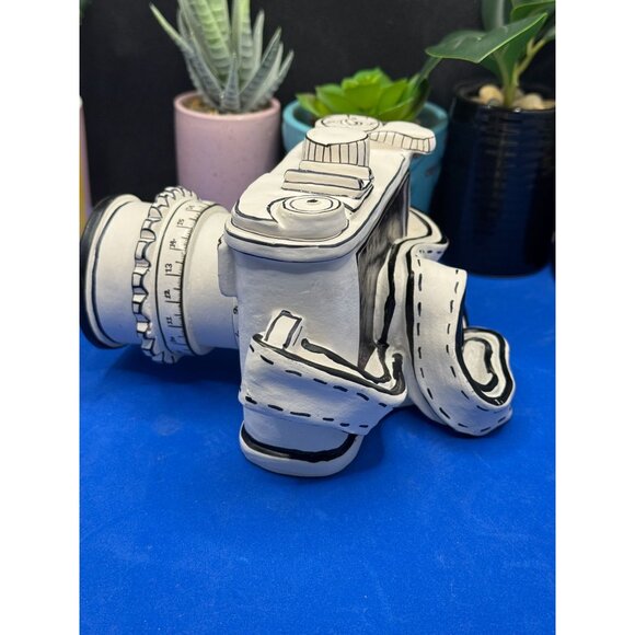 Ceramic Camera Sculpture Decorative Table Top Decor - Picture 6 of 8